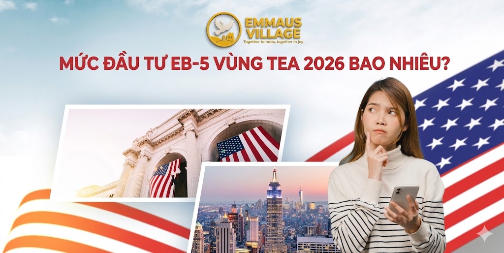 Mức đầu tư EB-5 vùng TEA 2026